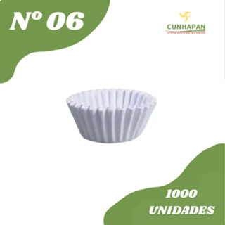 Forminha De Papel Branca Com 1000 - Confesta N°6 em Oferta na Shopee