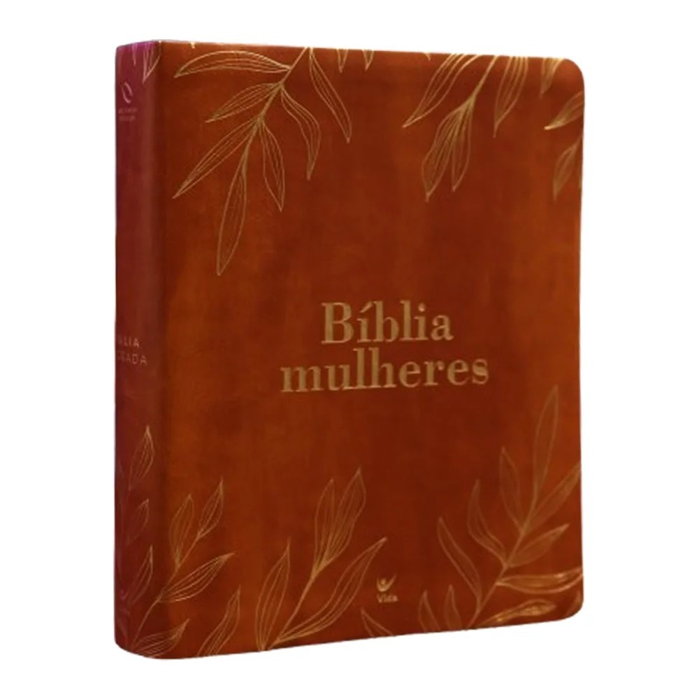 Bíblia Mulheres - NAA - Duas Colunas - Folhas Caramelo em Oferta na Shopee