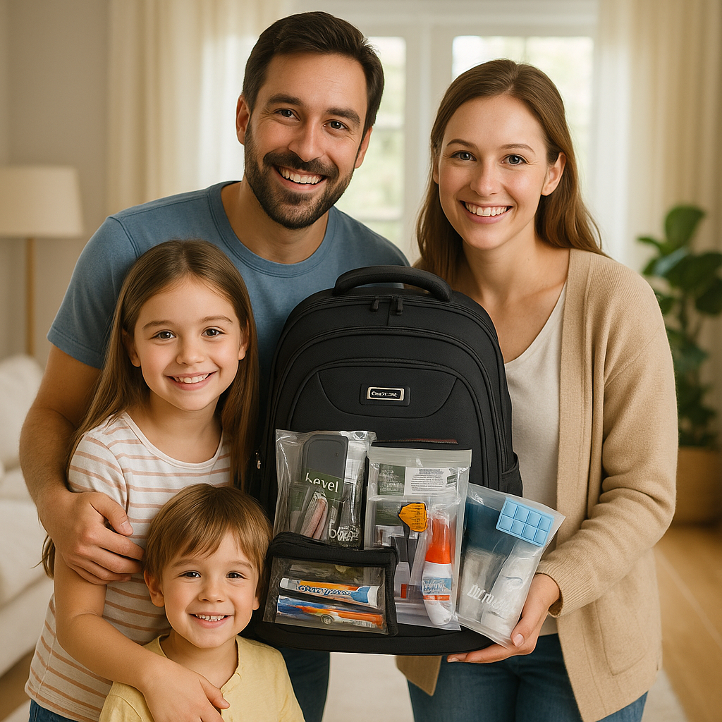 Mochila De Emergência jw Reforçada Original  Com Kit Essencial C/ 25 Itens Promoção em Oferta na Shopee