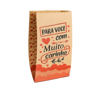 Saco Delivery Sanfonado 1/2kg ( 100 Unidades Promoção ) Para você com muito Carinho - SANFONADO em Oferta na Shopee
