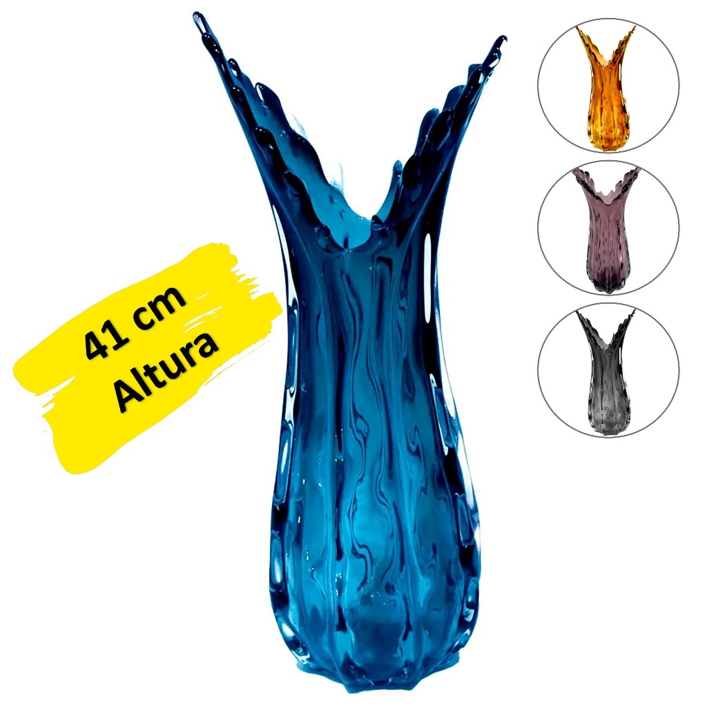 Vaso Murano Decorativo Grande 41 cm Paramount