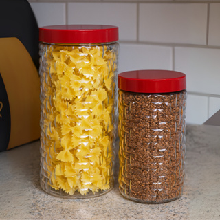 Kit 2 Porta Mantimento Pote Multiuso Tampa De Rosca Biscoito Bolacha 2,5lts e 1,5lt Cantinho do Café em Oferta na Shopee