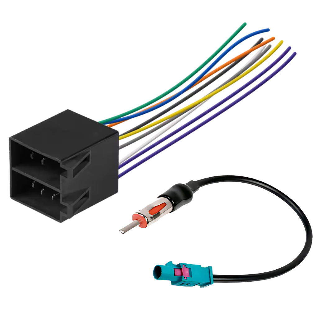 Kit Chicote Adaptador Rádio Antena Som Automotivo Volkswagen Gol Fox Gm Corsa Uno Palio