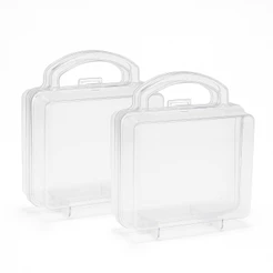 Kit 40 Maletinha, maleta acrilica plástico transparente cristal lembrancinha e brinde