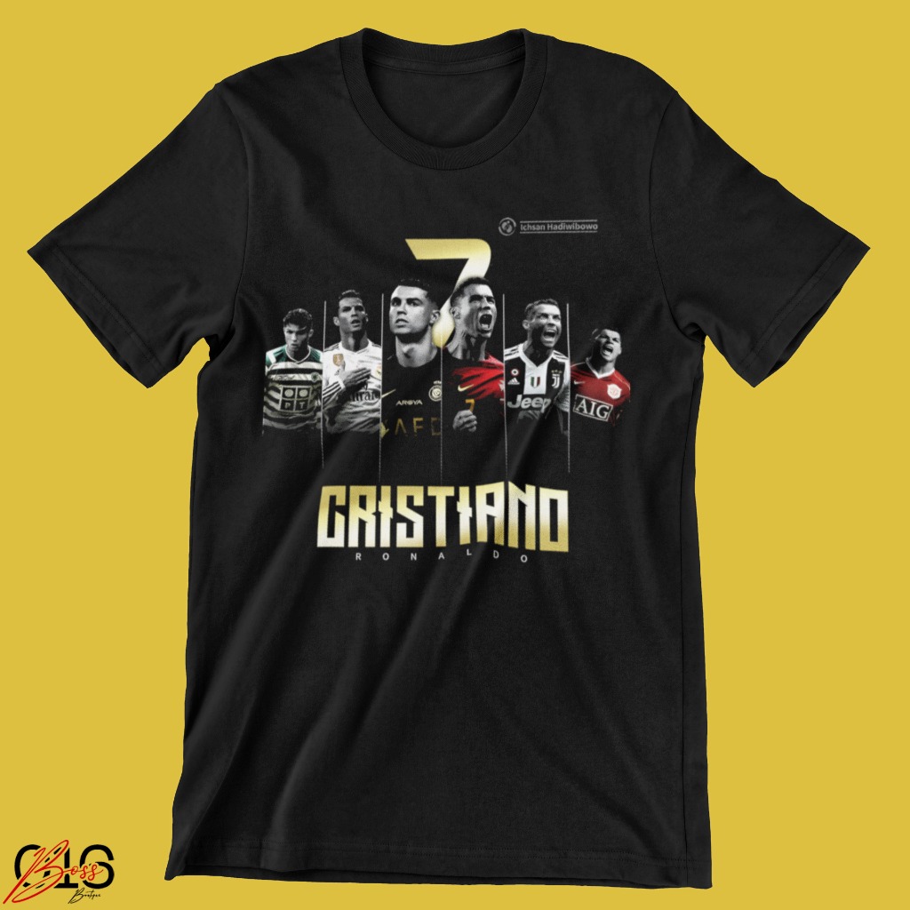 CAMISETA CRISTIANO RONALDO CR7 GRANDE CRAQUE PORTUGAL GOAT EXCLUSIVA 100% ALGODÃO [IMPERDÍVEL]