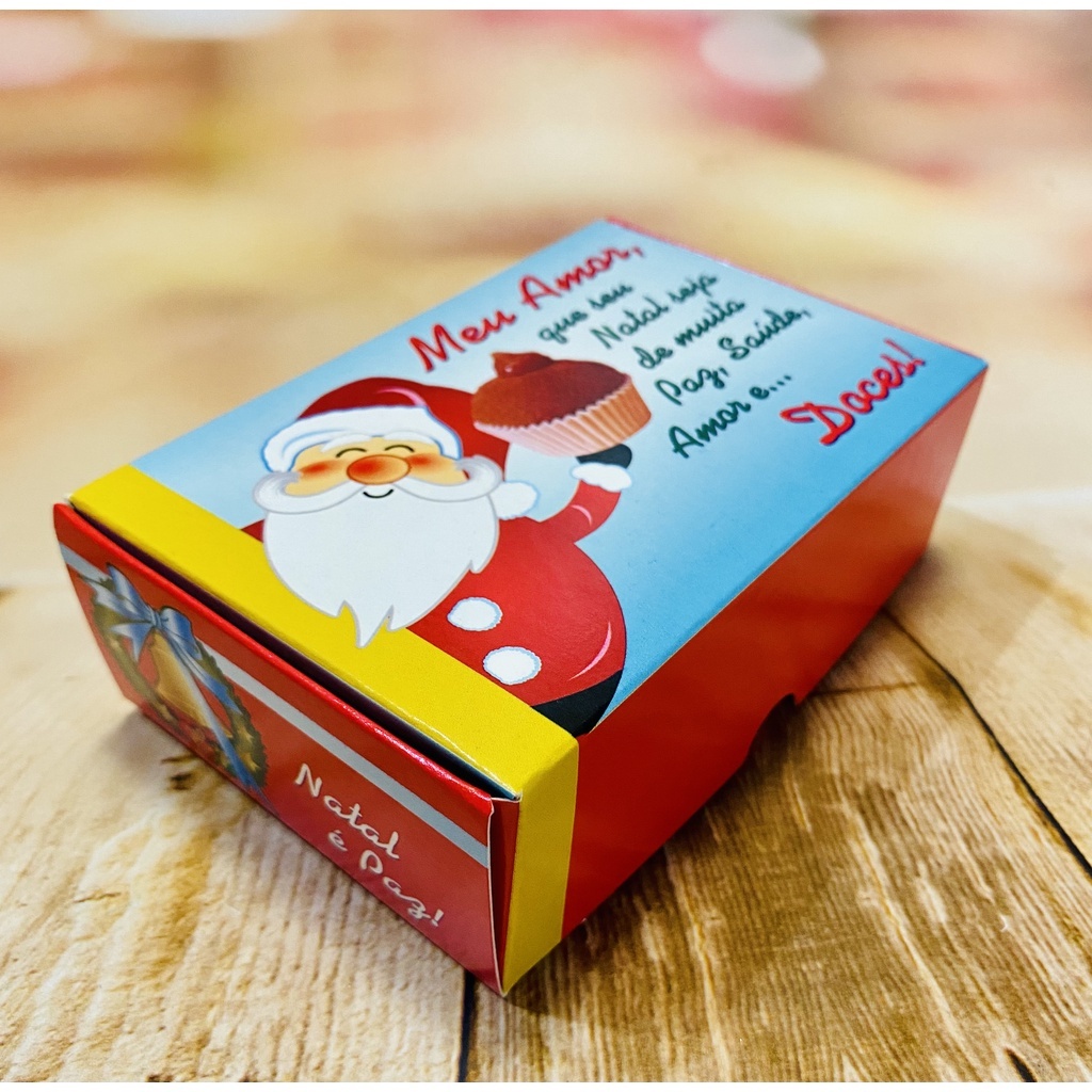 10~50 Caixas Para 6 Doces Natal presente natal 12X8X4 Cód 2018 (Natal Ideia) OFF (CHOCO) · foto 2
