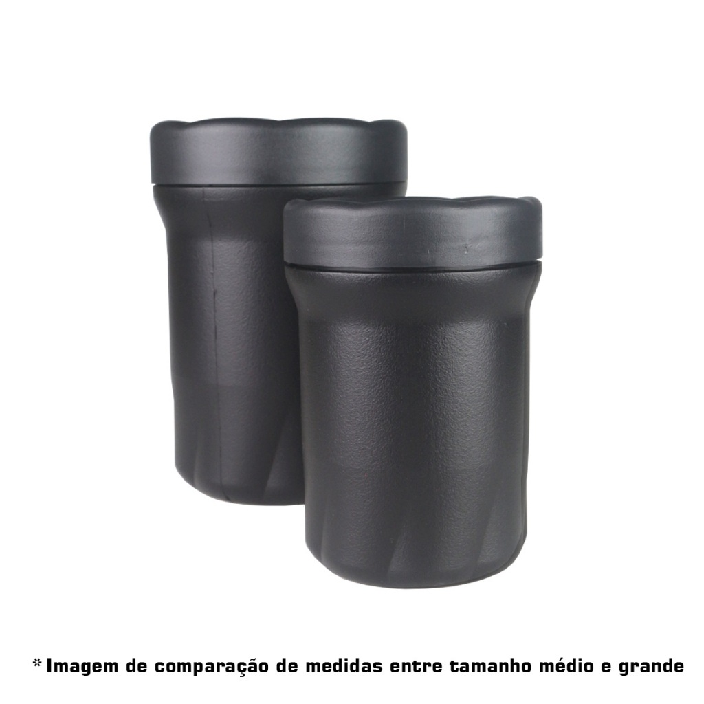 Kit 5 Potes Porta Objetos Braspol Impermeáveis com Tampa Rosca (3 Grandes + 2 Médios)