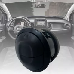 Difusor Saída de Ar Lateral Preto Fiat Mobi Strada 2017 2018 2019 2020 2021 2022 2023 2024 2025