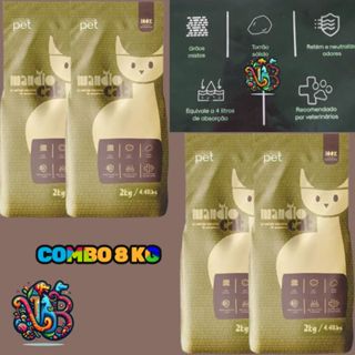 Mandiocat 8kgs Areia Higiênica 100% Natural e Biodegradavel em Oferta na Shopee