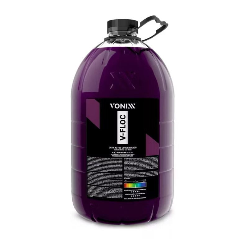 Shampoo Líquido V-floc 5l - Vonixx Lava Autos