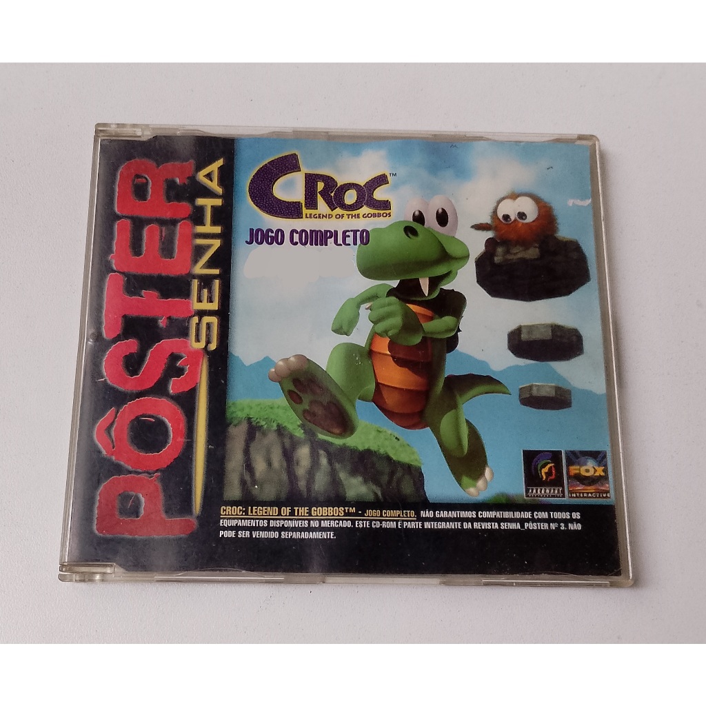Croc - The Legend of The Gobbos - Revista Senha Pôster N° 3 para PC - Funcionando - Usado