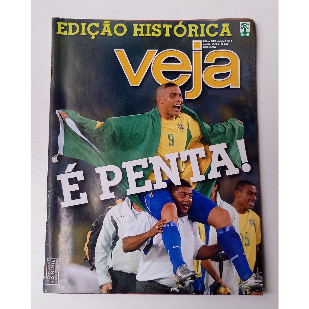 Revista Veja Edição Histórica N° 26 A - É Penta - Usada