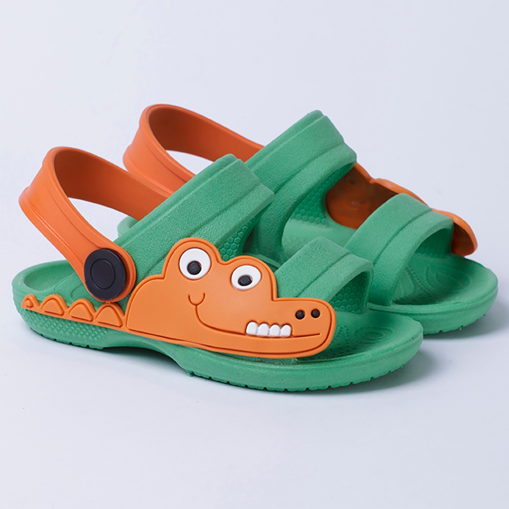 Papete Infantil Menino Jacaré Sandália Masculina Flexível e Confortável Várias Cores Coleção Verão