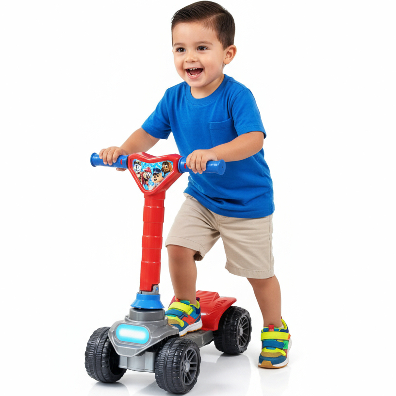 Patinete 4 Rodas Menino – A partir 2 anos - Dobrável - 4 alturas Inmetro - QUEEN SHOP em Oferta na Shopee