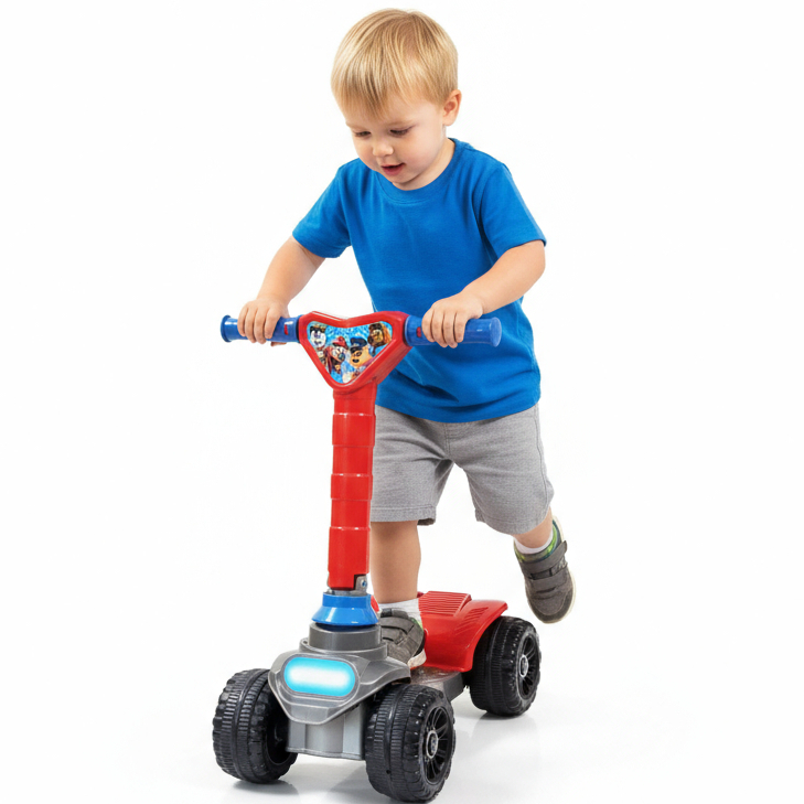 Patinete Infantil Dobrável 4 Rodas - 2 Anos - com 4 Ajustes de Altura Dobravel - Inmetro QUEEN SHOP em Oferta na Shopee