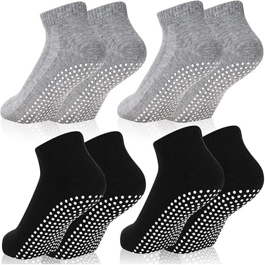 Kit 9 ou 12 Pares Pares Meia Cano Curto Com Antiderrapante Pilates Unissex Algodão Conforto em Oferta na Shopee