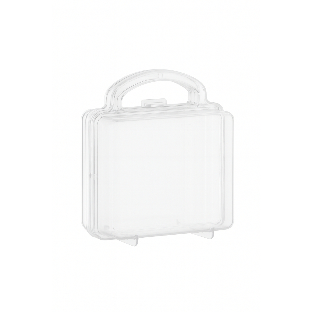 Kit 50 Maletinha acrilica plástico transparente cristal lembrancinha e brinde em Oferta na Shopee