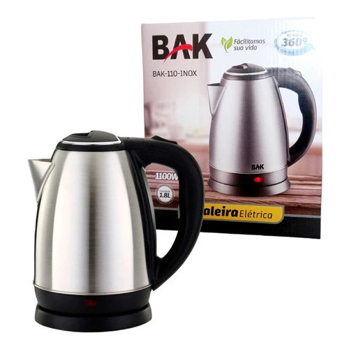 Chaleira Elétrica Inox 220V 1,8 Litros Alta Potência