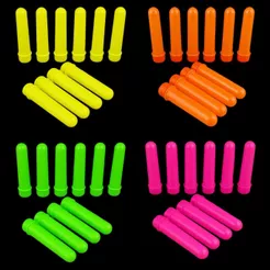 10~50 KIT TUBETE 13CM 4 CORES NEON FESTA ANIVERSARIO TUBETES DECORAÇÃO (CHOCO)