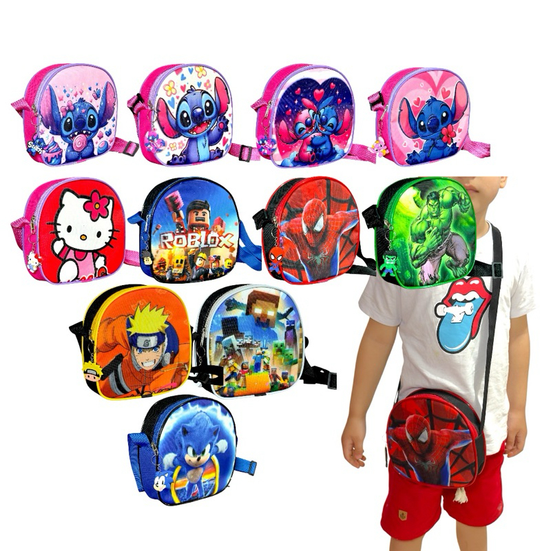 Bolsinha I Antil Diversos Personagens Moda I Antil Moda Menina Moda Menino — R$ 24,90 em Shopee