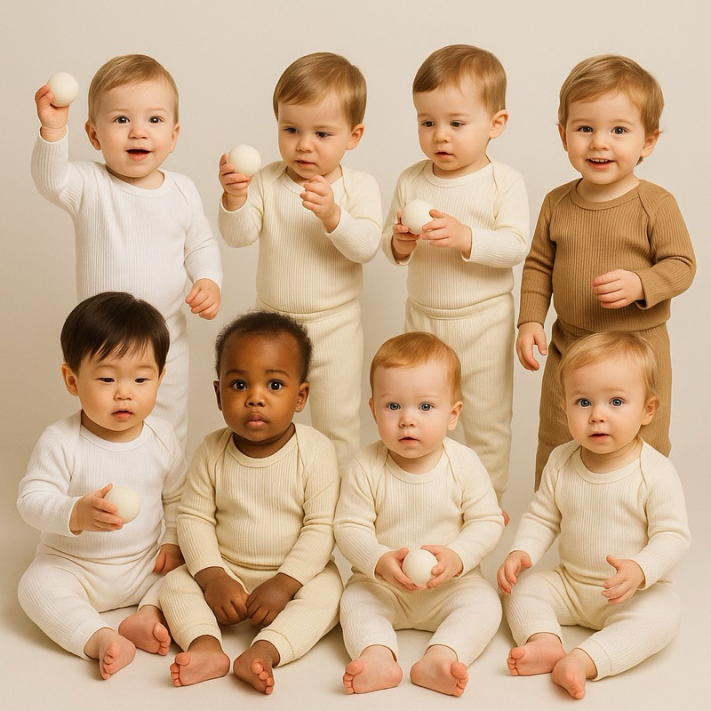 Kit Roupa De Bebe 12 Peças Body Manga Longa E Mijão Algodão