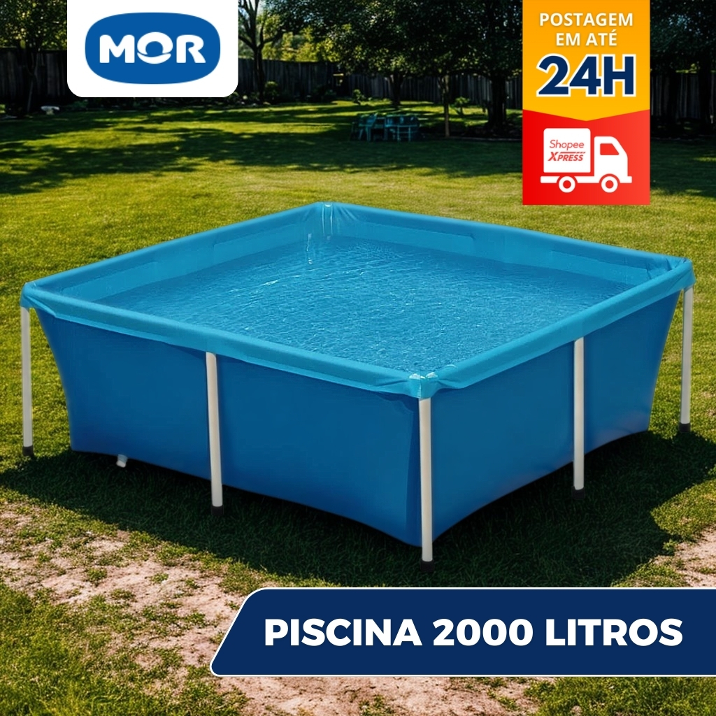 Piscina Infantil 2000 Litros Estrutural  Standard - Mor em Oferta na Shopee