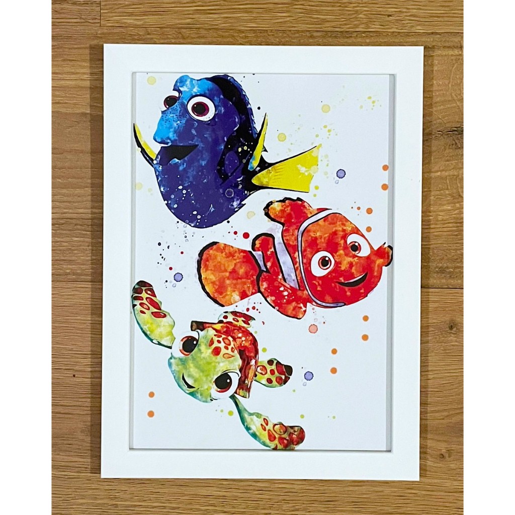 Quadro Procurando Nemo Dory Peixe Palhaço Cartoon