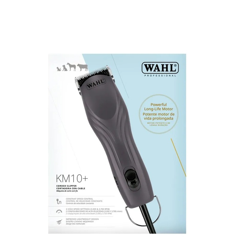Maquina de Tosa Wahl KM10 PLUS ORIGINAL, GARANTIA DE 24 MESES WAHL BRASIL - Bivolt