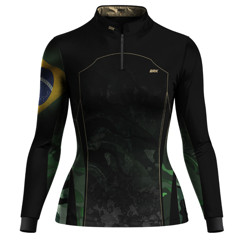 Camisas Agro Brasil Femininas Fazendeira Pescaria Brk Camufladas com Proteção Solar UV50+ em Oferta na Shopee