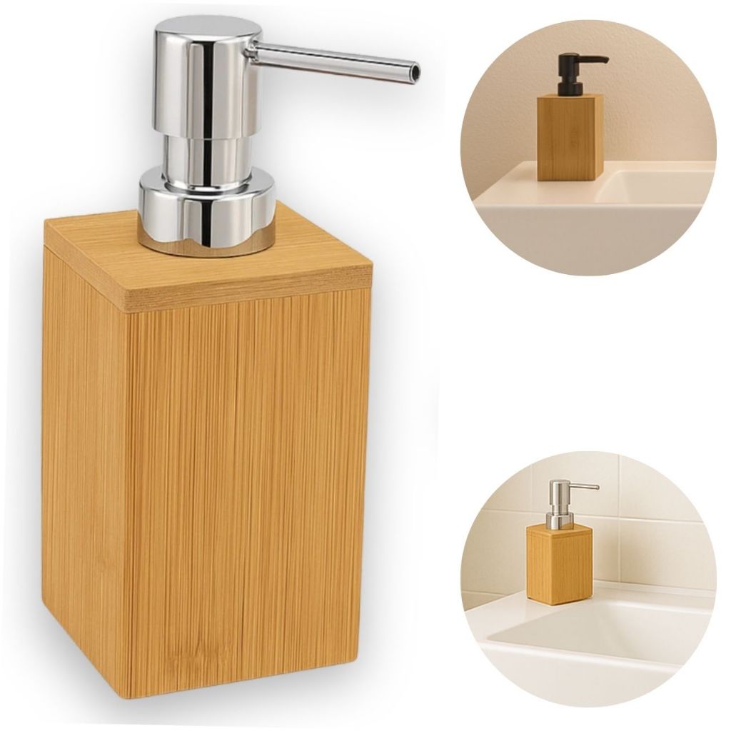 Porta Sabonete Liquido Bambu Dispenser Banheiro Lavabo Saboneteira Hotel Motel Luxo Promoção em Oferta na Shopee