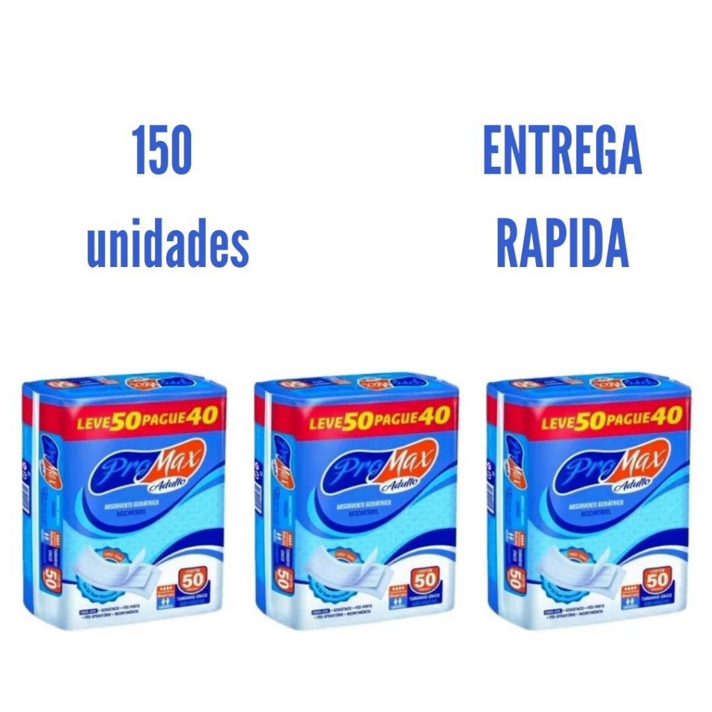 Absorvente Geriátrico Pro Max Adulto Unissex | Alta Absorção e Proteção Diária | Entrega Rapida