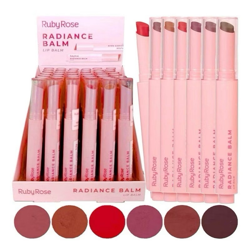 Box C/36 Unidades  Lip Balm Radiance Balm Ruby Rose HB-L6501