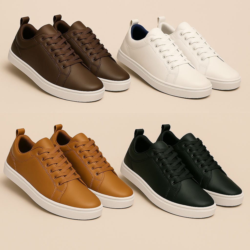 Tênis Masculino Casual Básico Dia a Dia Lazer Sapatênis Elegante Texturizado Trabalho em Oferta na Shopee