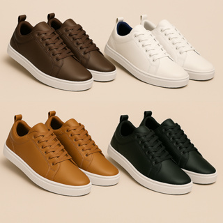 Tênis Masculino Casual Básico Dia a Dia Lazer Sapatênis Elegante Texturizado Trabalho em Oferta na Shopee