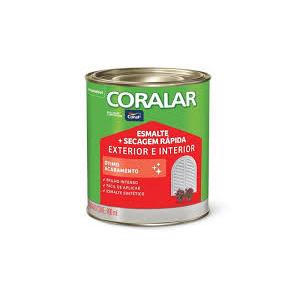 Tinta Esmalte Coralar Brilho 900ml Coral - Preto