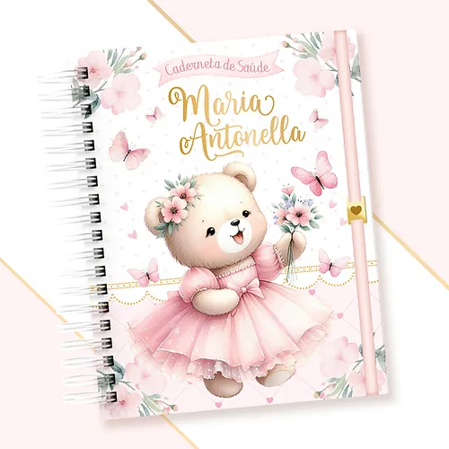 Caderneta de Saúde/Vacinação ATUALIZADA Capa Dura Personalizada do bebê e da criança VÁRIOS TEMAS Menino e Menina