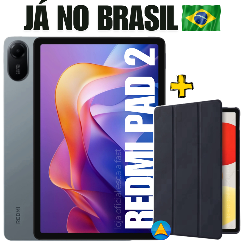 Tablet Xiaomi Redmi Pad 2 256/8GB 128/6GB 128/4GB de Ram + Capa 360º Original Xiaomi com Envio Imediato