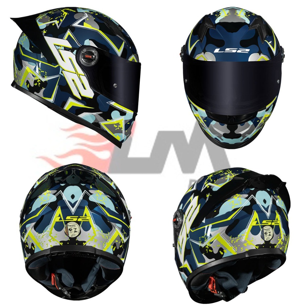 Capacete Ls2 FF358 Classic S Striker Digital Modok Camo Masculino Feminino Novo — imagem 2 de 2