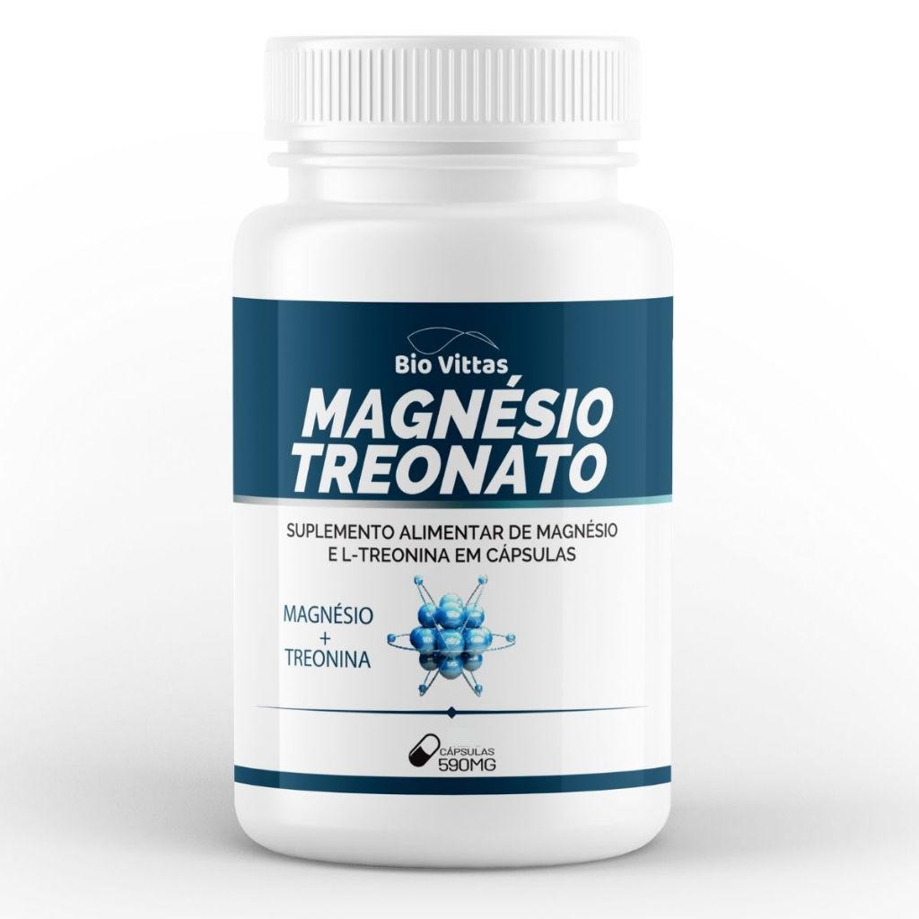 Suplemento Magnésio L-Treonato - Foco Memória 590MG Cápsulas BVittas