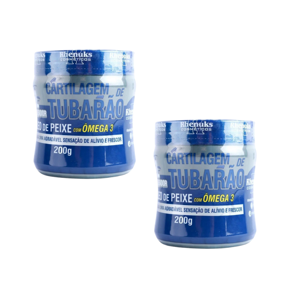 Kit 2 Cartilagem de Tubarão - Oleo de Peixe + Omega 3