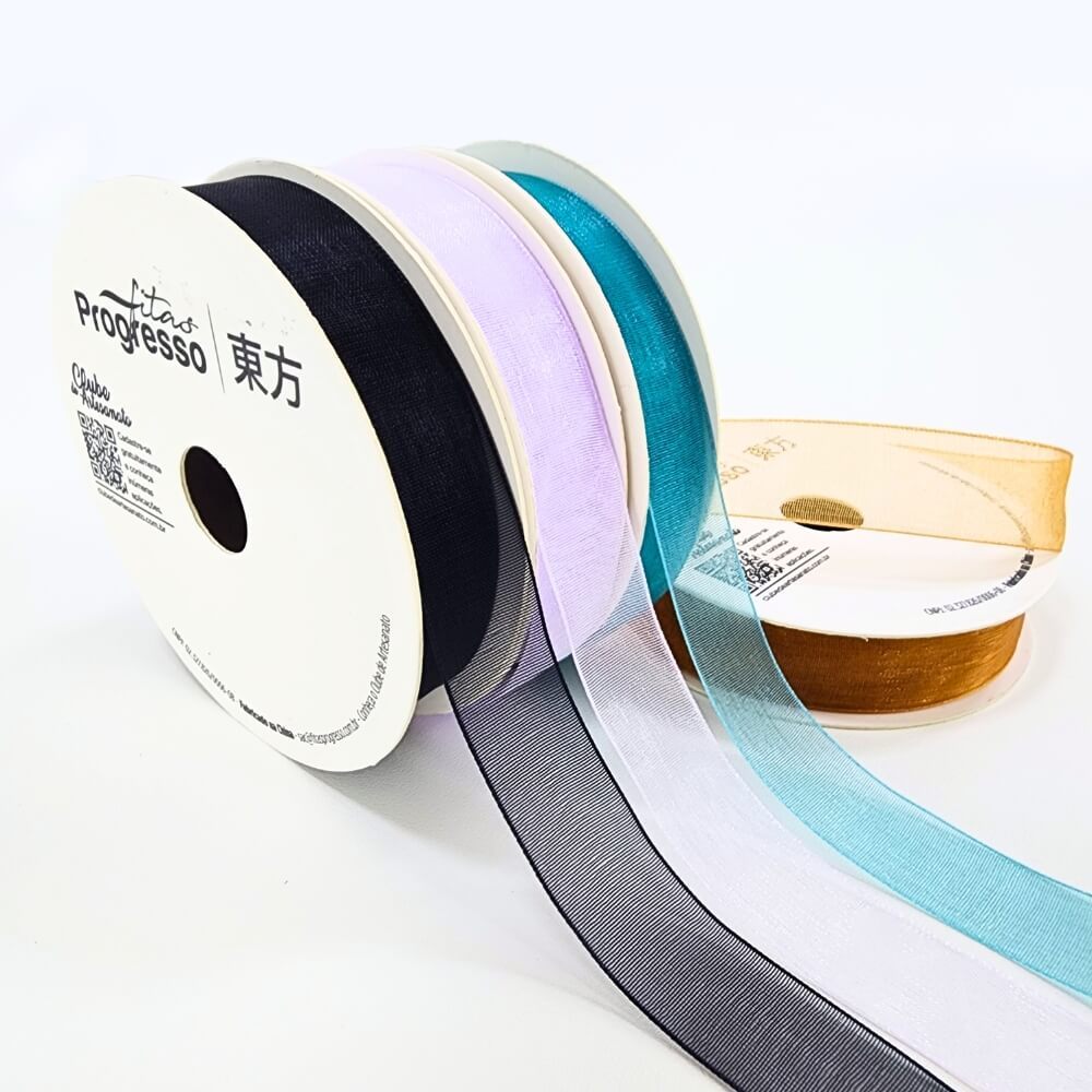Fita Voal Organza OZ 15mm Progresso N°3 10m em Oferta na Shopee