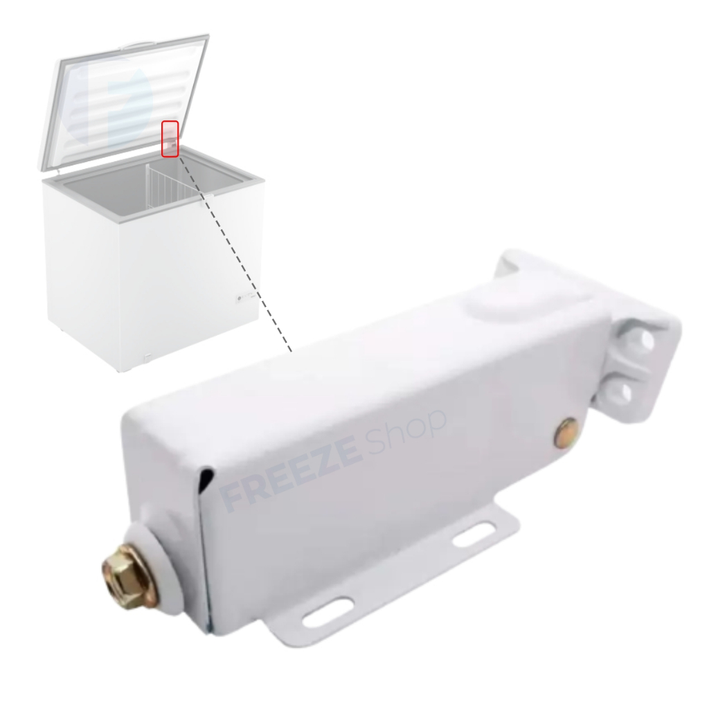 Dobradiça Com Mola Tampa Freezer Consul Horizontal Cha31 Cha22 Chb53 4197305 Original Nfe