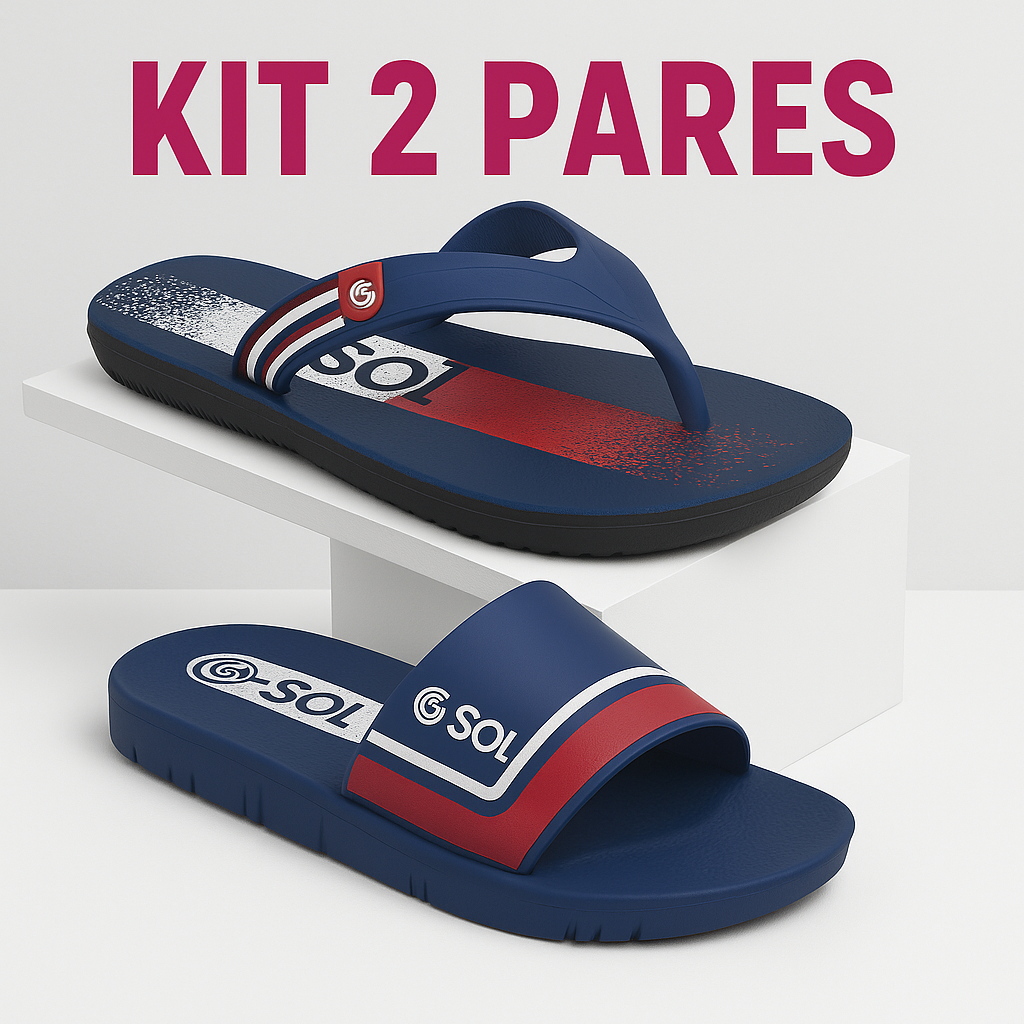 Kit 2 Pares chinelo slide infantil masculino menino pala impermeável leve antiderrapante lançamento