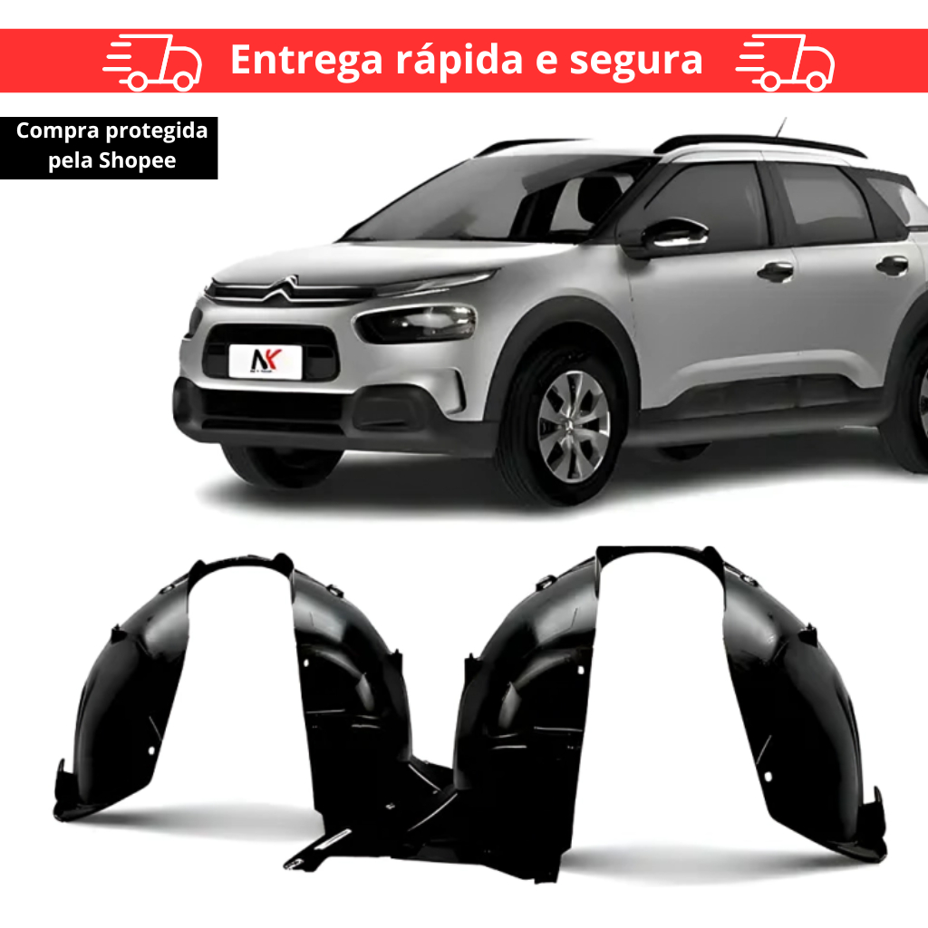 Par/Un Parabarro C4 Cactus 2019 2020 2021 2022 2023 2024 PARABARRO ASA URUBU MORCEGAO FORRO RODA BATE PEDRA CASCA OVO PR