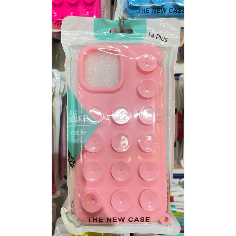 Capinha Capa Preta  Ventosas De silicone Adequada igual virgina Para IPhone 14 plus 15 plus 16 plus