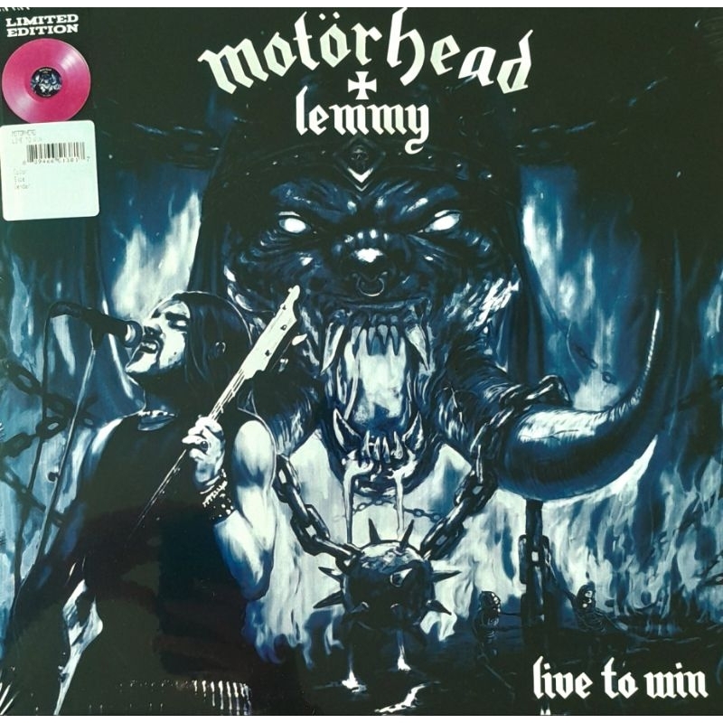 Motörhead + Lemmy-Live To Win-lp importado capa dupla-LACRADO-vinil
