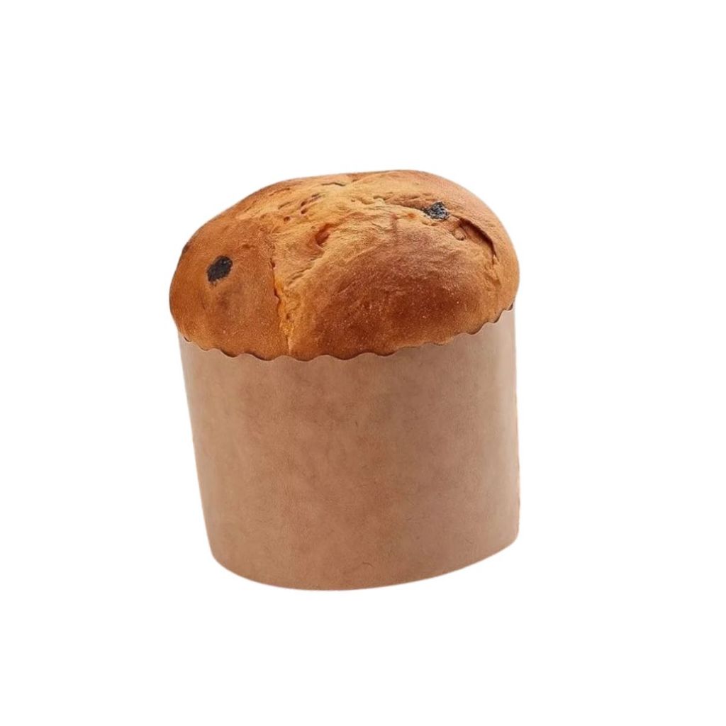 Forma Panetone de Natal 100g Kraft  10 unidades - Ecopack