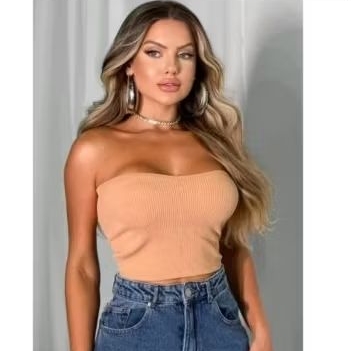 Cropped Renata Canelado Tomara que Caia