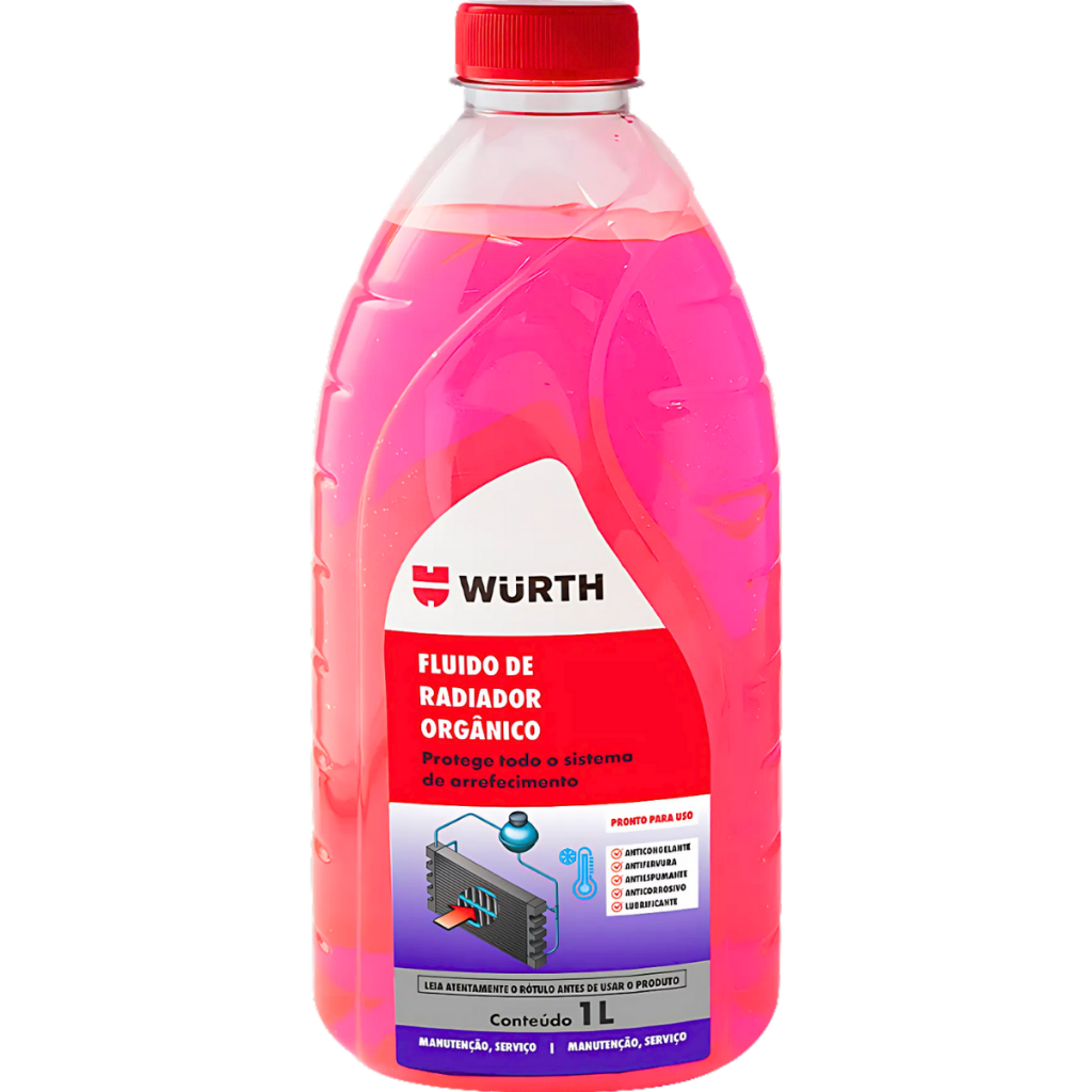 Fluido para Radiador Orgânico Anticongelante Protege Sistema Arrefecimento Wurth em Oferta na Shopee