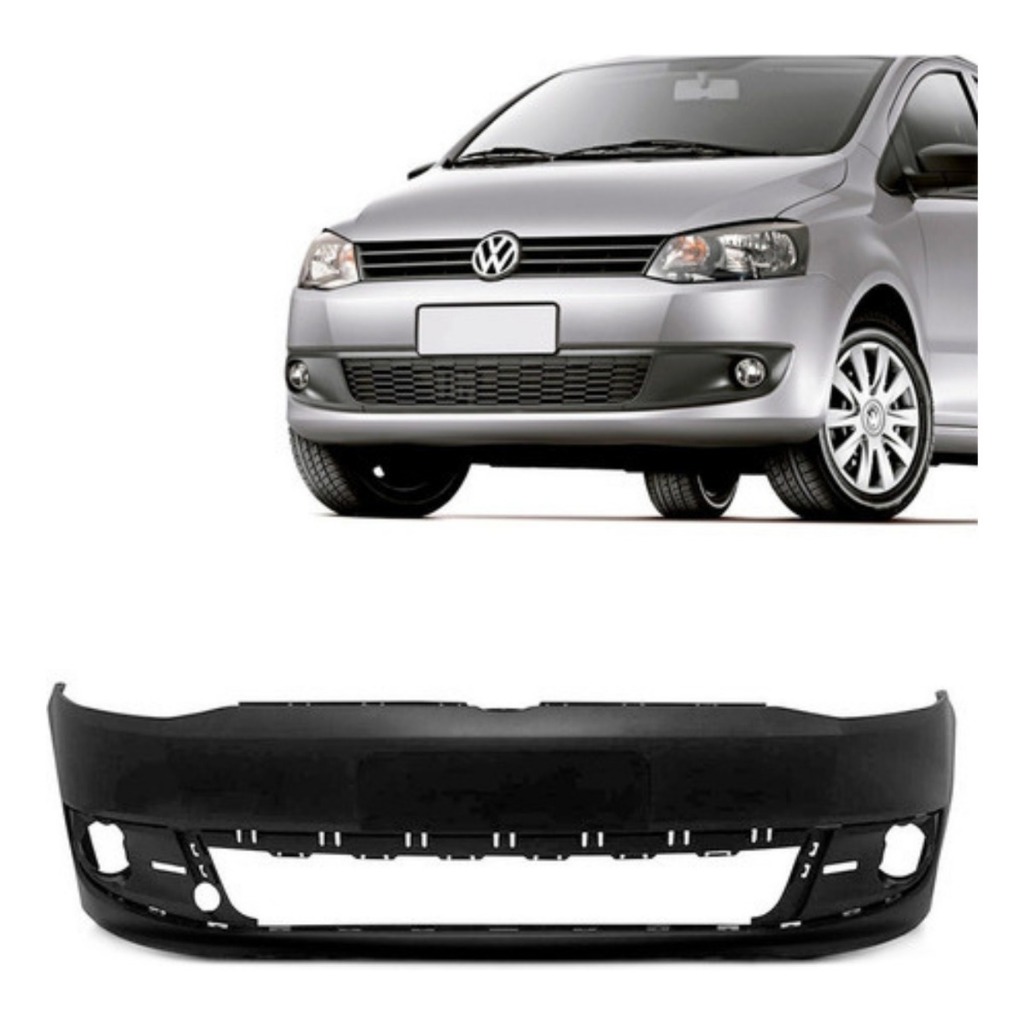 Para Choque Diant Fox Spacefox 2011 A 2014 Preto Liso